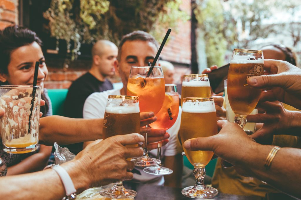 Friends Enjoying Drinks